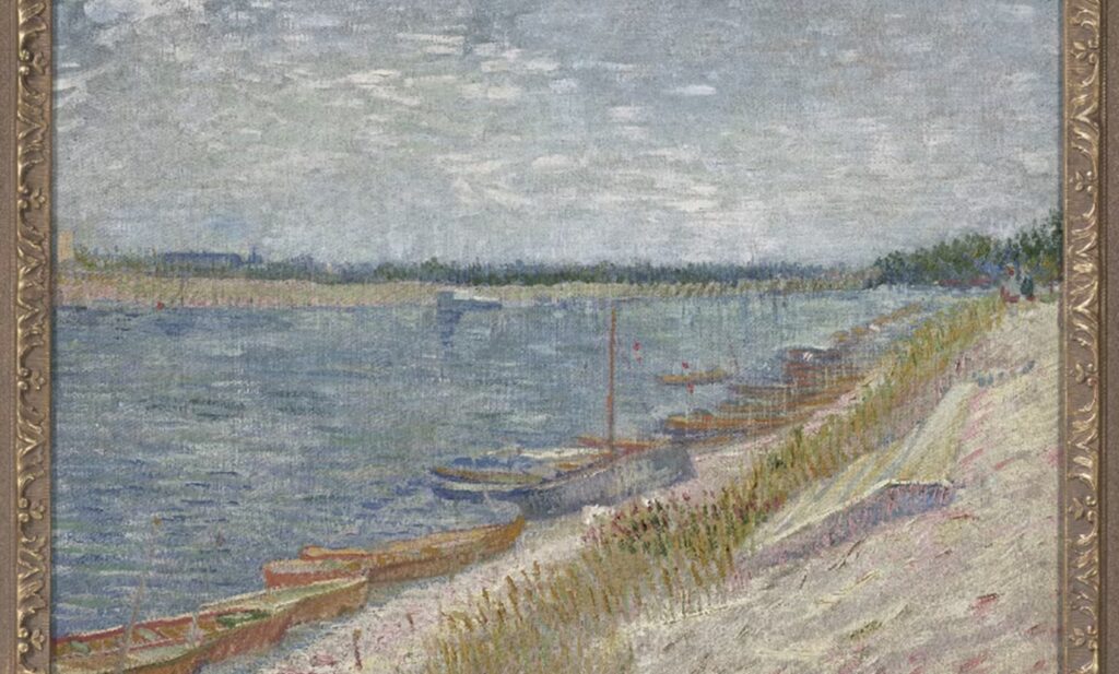 "Barcos amarrados" de Vincent van Gogh; la pintura que se subasta por 27.6 mdd