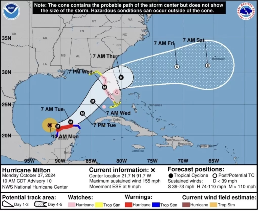 Llama SRE a mexicanos en Florida a estar pendientes ante llegada de "Milton"