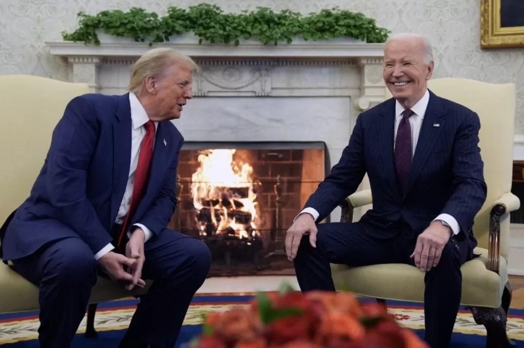 Se reúnen Trump y Biden en la Casa Blanca por primera vez luego de elecciones