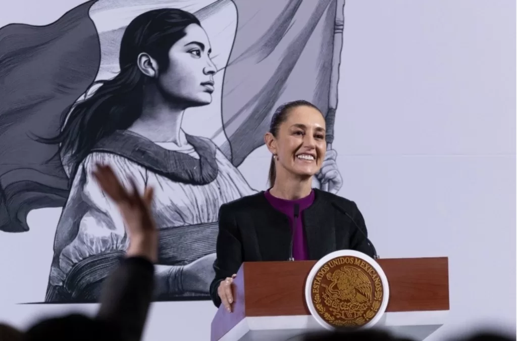 Claudia Sheinbaum resalta máxima de Benito Juárez frente a burla de Trump sobre Trudeau