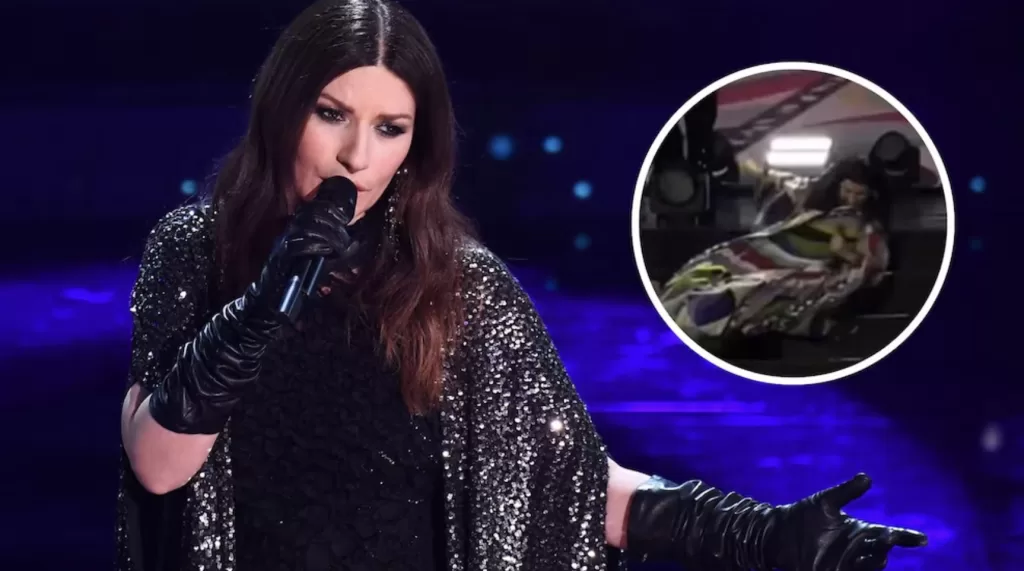 Sufre Laura Pausini caída durante su show en Milán