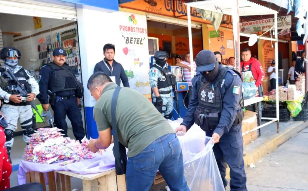 Decomisan en Tabasco más de 100 kg de pirotecnia ilegal