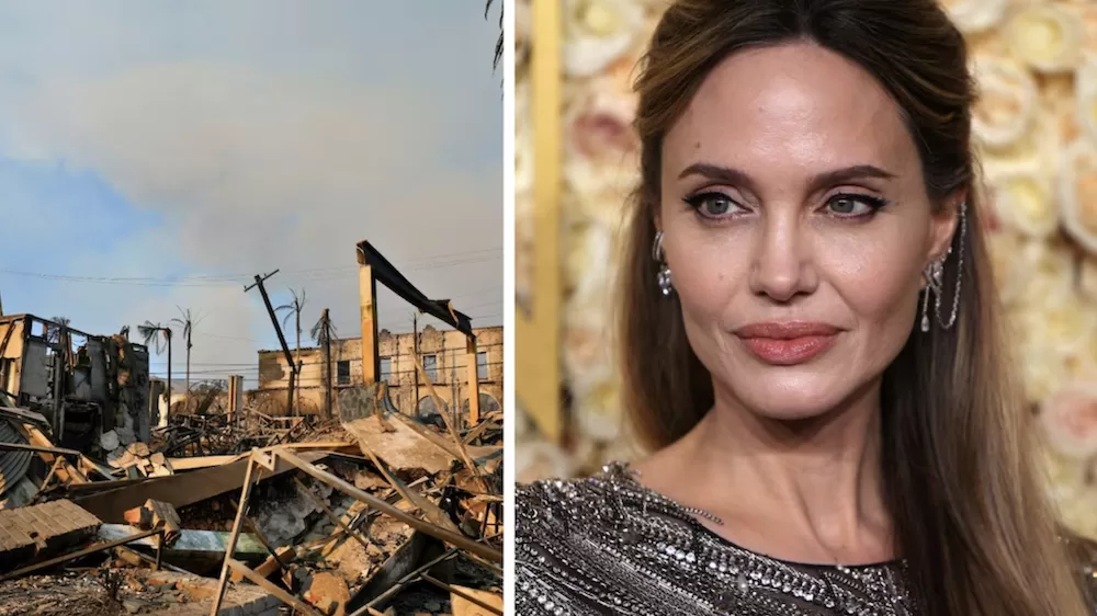 Refugia Angelina Jolie en su casa a varios amigos afectados por incendios en California